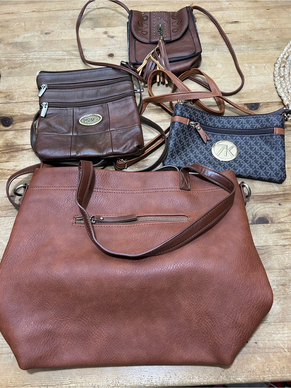 Brown Bag Bundle Crossbody and Tote